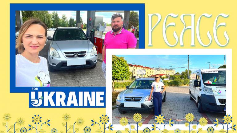 Our incredible volunteer Tetyana Sinitka raised funds for a jeep for the front!!!